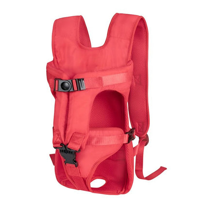 Dog Backpack Carrier, Legs Out Easy-fit Dog Front Carrier for Small Medium Dogs, Adjustable Hands-Free Dog Chest Carrier