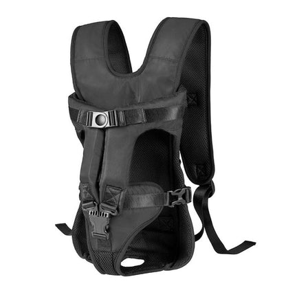 Dog Backpack Carrier, Legs Out Easy-fit Dog Front Carrier for Small Medium Dogs, Adjustable Hands-Free Dog Chest Carrier