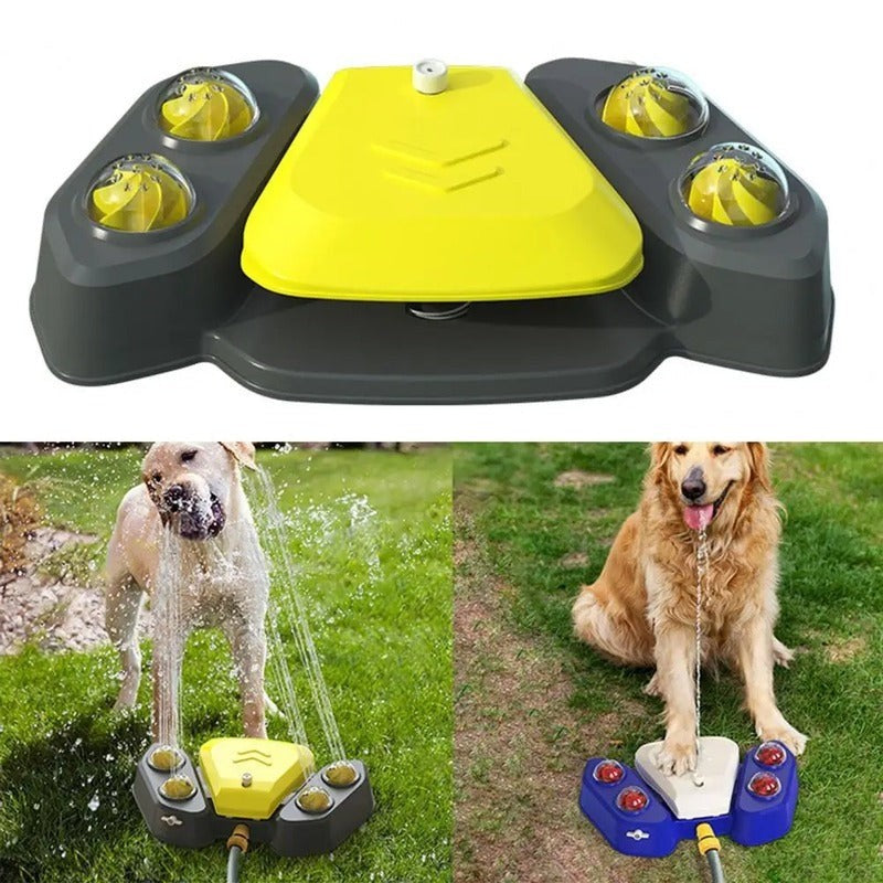 Dog Sprinkler Water Fountain with Pedal and Shower