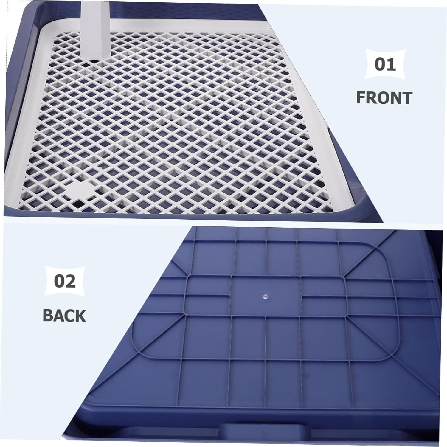 Dog Potty Training Toilet – Plastic Pee Pad Holder with Removable Net, Anti-Splash Guard & Easy Clean Tray