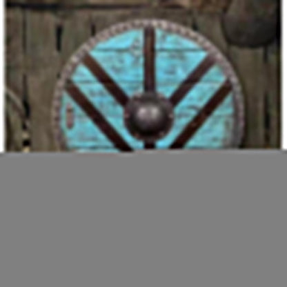 Double Ravens Personalized Battleworn Viking Shield