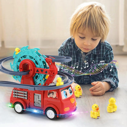 Duck Climbing Toy with Lights, Music, Duck Ladder, Develop Motor and Cognitive, Safe for Ages 6 month+