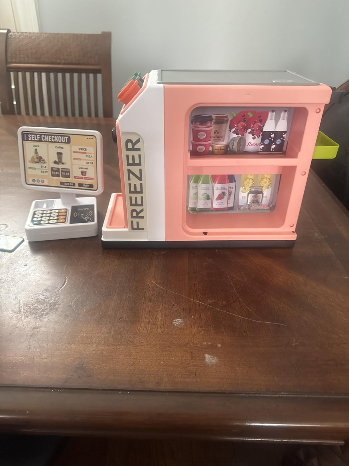 Educational 3-in-1 Cash Register Toy with Pretend Play Supermarket Set, Safe for Ages 3+