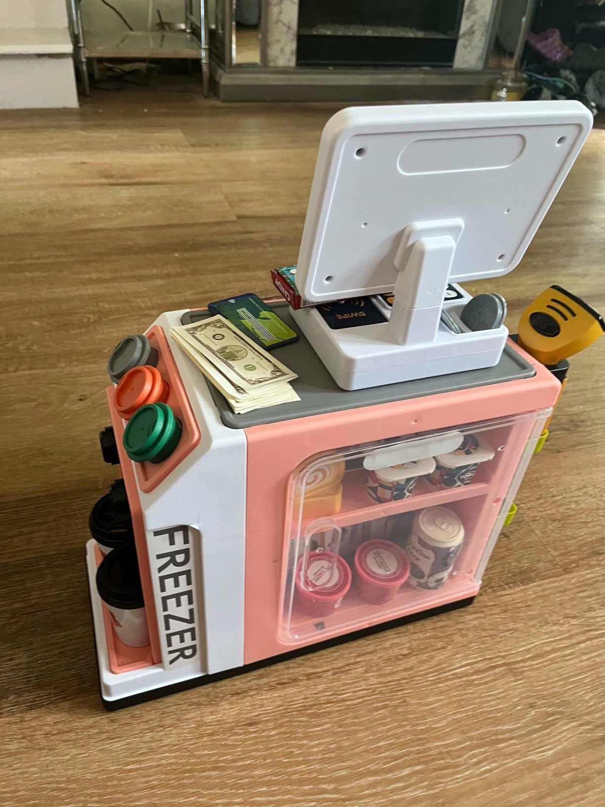 Educational 3-in-1 Cash Register Toy with Pretend Play Supermarket Set, Safe for Ages 3+