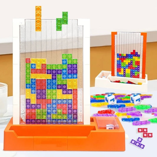Educational Blocks Puzzle Toy with Interactive Dice Mechanism, Safe for Ages 6+