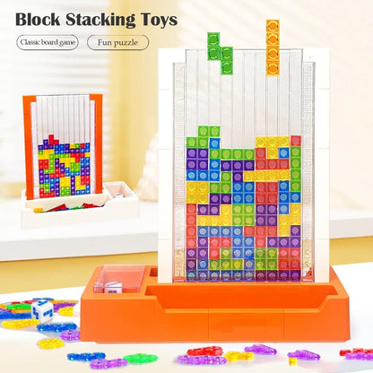 Educational Blocks Puzzle Toy with Interactive Dice Mechanism, Safe for Ages 6+