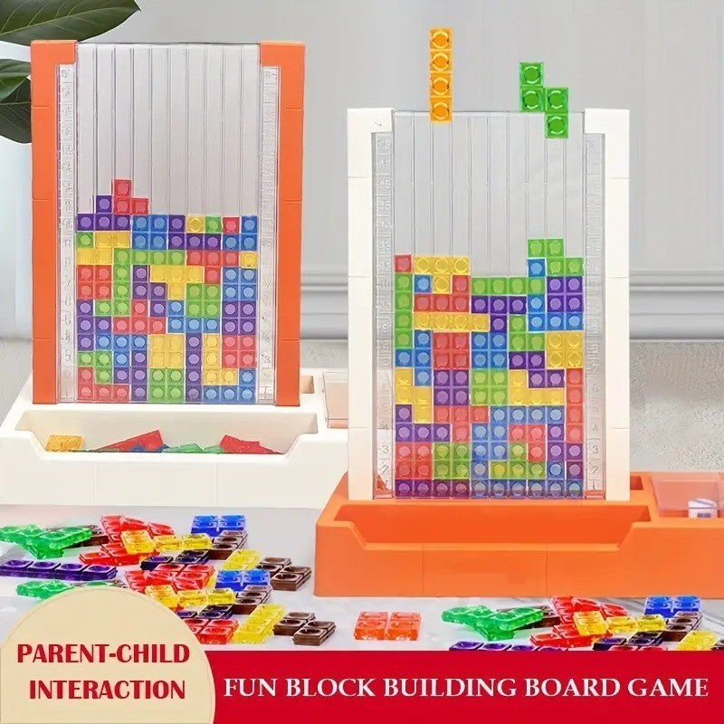 Educational Blocks Puzzle Toy with Interactive Dice Mechanism, Safe for Ages 6+