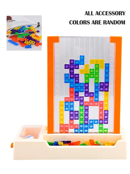 Educational Blocks Puzzle Toy with Interactive Dice Mechanism, Safe for Ages 6+