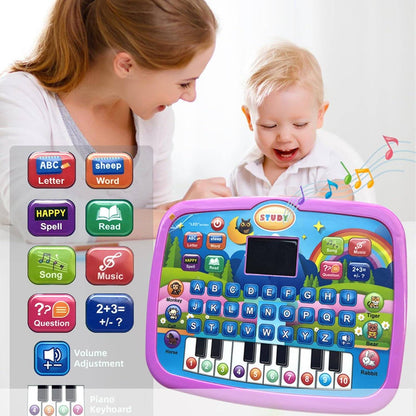 Educational Learning Tablet Toy with Sound Effects and LED Screen Safe for Ages 3+