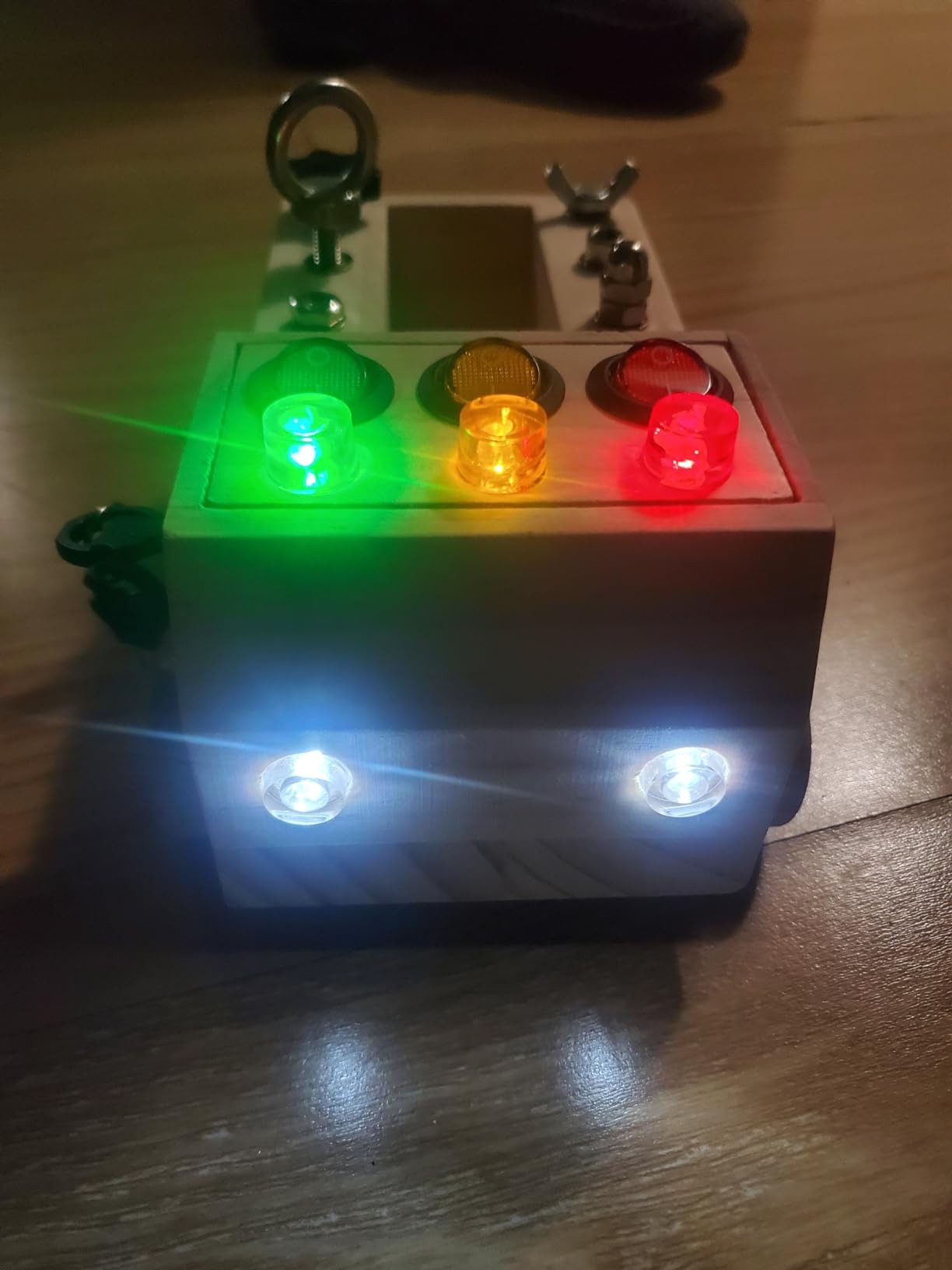 Educational Montessori Busy Board With Mechanical Assembly, LED Switches, Creative & Fun Learning For Ages 3+