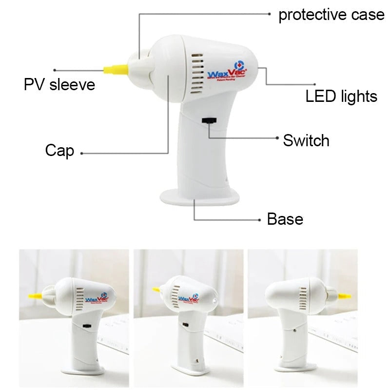Electric Vacuum Ear Wax Cleaner with Soft Tips