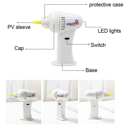 Electric Vacuum Ear Wax Cleaner with Soft Tips