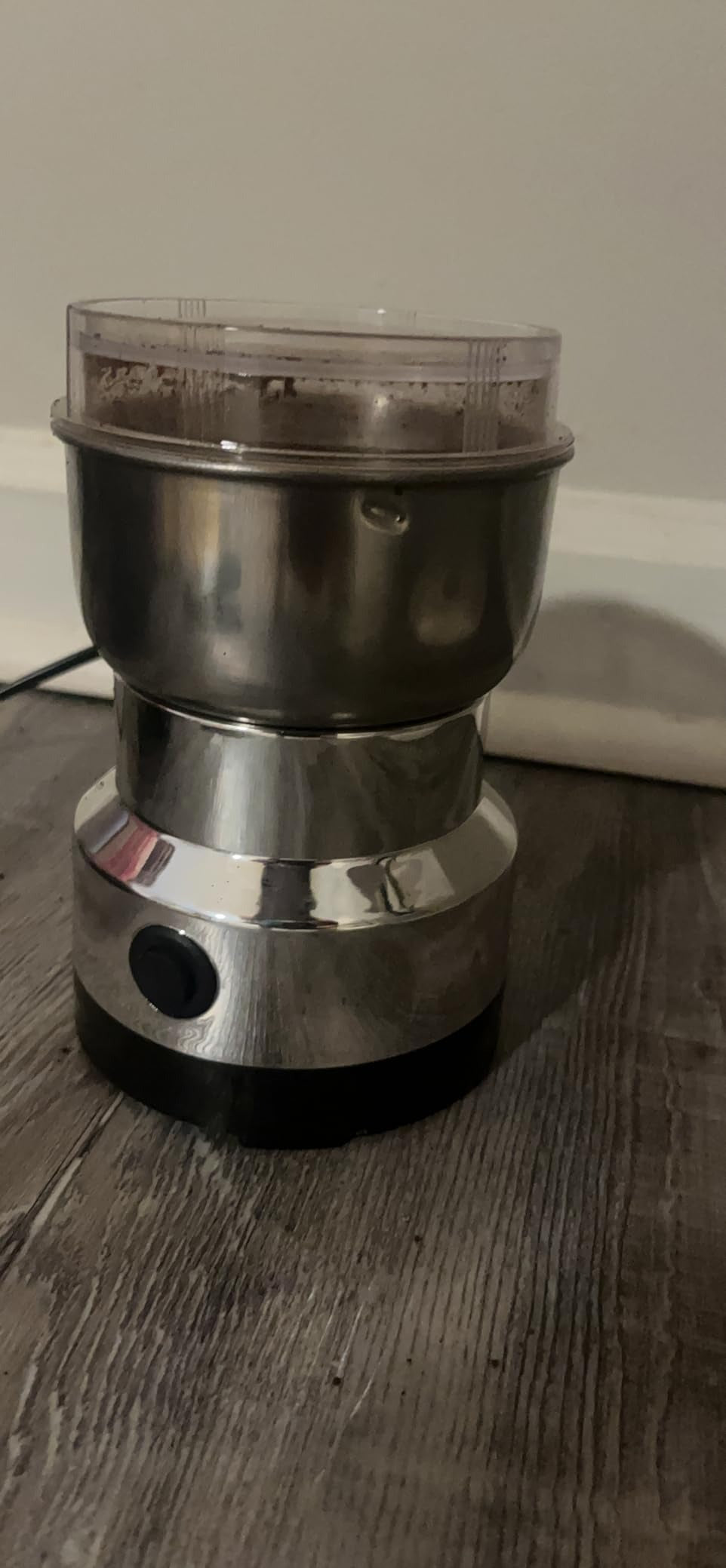 Electric Coffee Grinder and Spice Mill With Four-Edge Blade, Fine Dry Grinding, Electric Milling Function