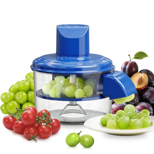 Electric Fruit and Vegetable Peeler with One-Touch Automatic Peeling and 5-Blade Stainless Steel Clamshell Design