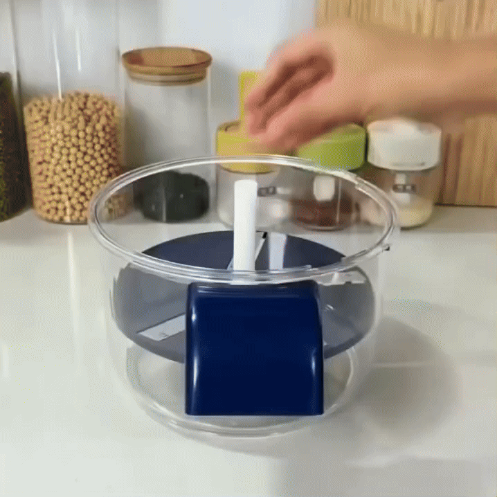 Electric Fruit and Vegetable Peeler with One-Touch Automatic Peeling and 5-Blade Stainless Steel Clamshell Design