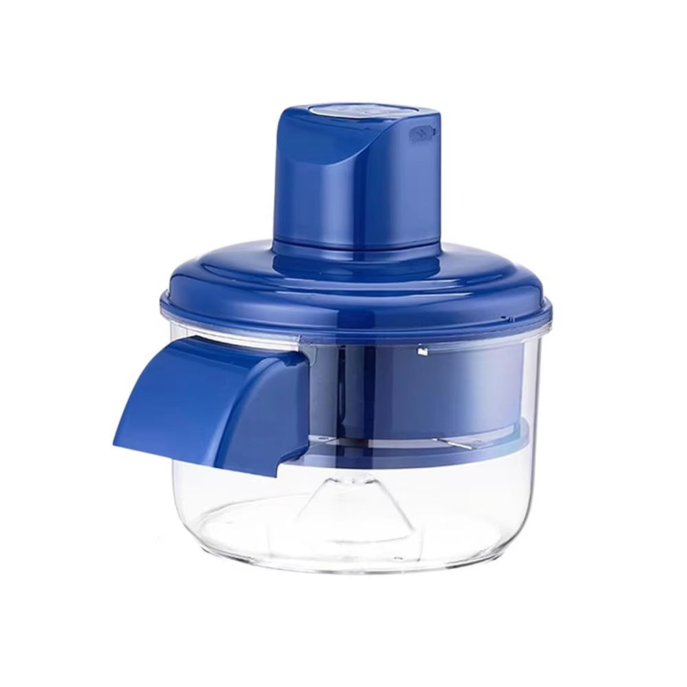 Electric Fruit and Vegetable Peeler with One-Touch Automatic Peeling and 5-Blade Stainless Steel Clamshell Design