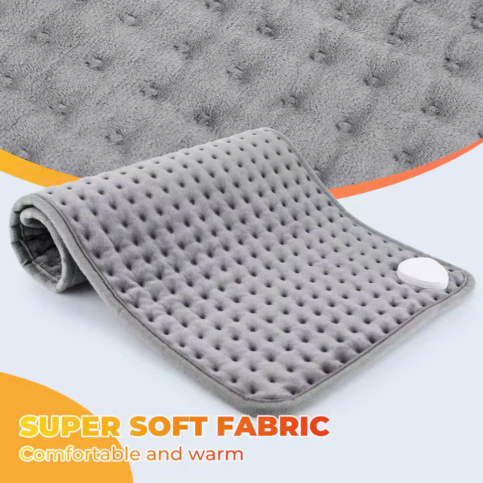 Electric Heating Pad with Controller, Safe Materials, Easy-to-Clean Design and Foldable Portability