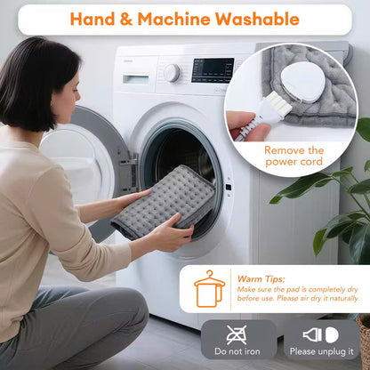 Electric Heating Pad with Controller, Safe Materials, Easy-to-Clean Design and Foldable Portability