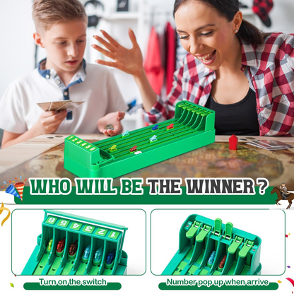 Electronic Horse Race Board Game with 6 Horses, Battery Powered Machine, Safe for Ages 3+