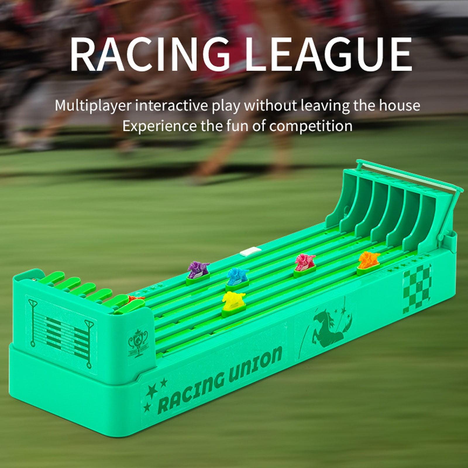 Electronic Horse Race Board Game with 6 Horses, Battery Powered Machine, Safe for Ages 3+