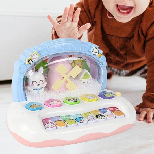 Electronic Piano Toy with Colorful Lights, Adorable Design and Music Skill Development, Safe for Ages 3+