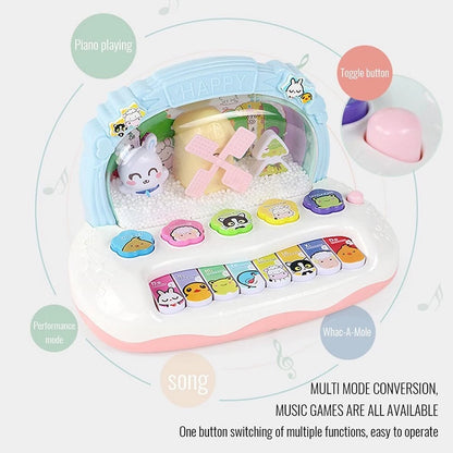 Electronic Piano Toy with Colorful Lights, Adorable Design and Music Skill Development, Safe for Ages 3+