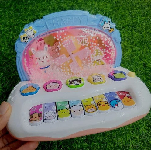 Electronic Piano Toy with Colorful Lights, Adorable Design and Music Skill Development, Safe for Ages 3+