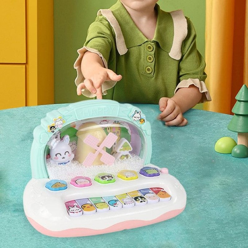 Electronic Piano Toy with Colorful Lights, Adorable Design and Music Skill Development, Safe for Ages 3+