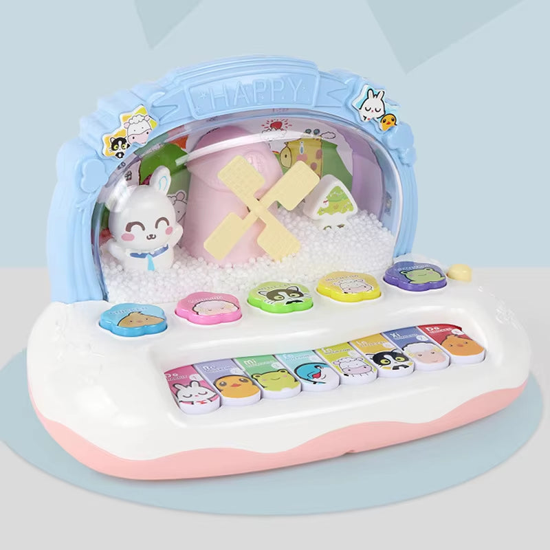 Electronic Piano Toy with Colorful Lights, Adorable Design and Music Skill Development, Safe for Ages 3+