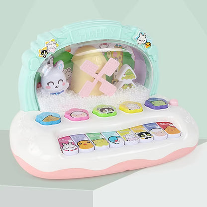 Electronic Piano Toy with Colorful Lights, Adorable Design and Music Skill Development, Safe for Ages 3+