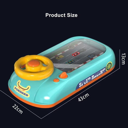 Electronic Racing Car with Steering Wheel Control and Realistic Sounds, Safe for Ages 3+
