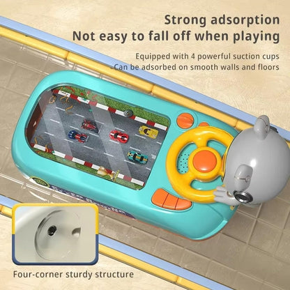 Electronic Racing Car with Steering Wheel Control and Realistic Sounds, Safe for Ages 3+
