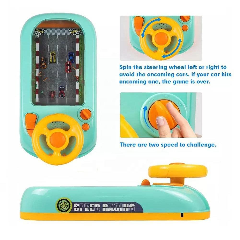 Electronic Racing Car with Steering Wheel Control and Realistic Sounds, Safe for Ages 3+
