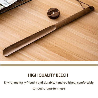 ErgoGrip Extra-Long Shoe Horn With Heel Shaper, Magnetic Wall Mount, Hanging Hole, Decorative Design