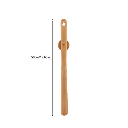 ErgoGrip Extra-Long Shoe Horn With Heel Shaper, Magnetic Wall Mount, Hanging Hole, Decorative Design