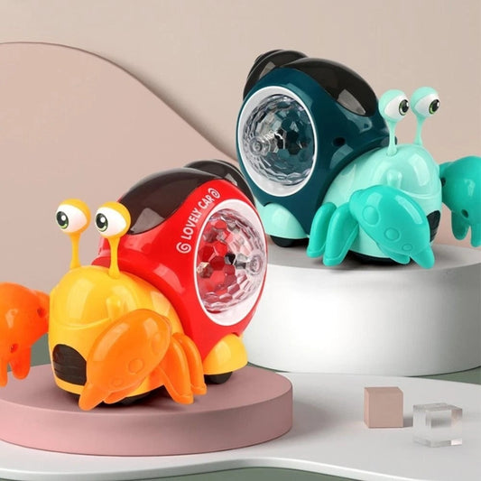 Escape Crawling Crab with Obstacles Sensors, Led Lights, Music, Safe for Ages 3+