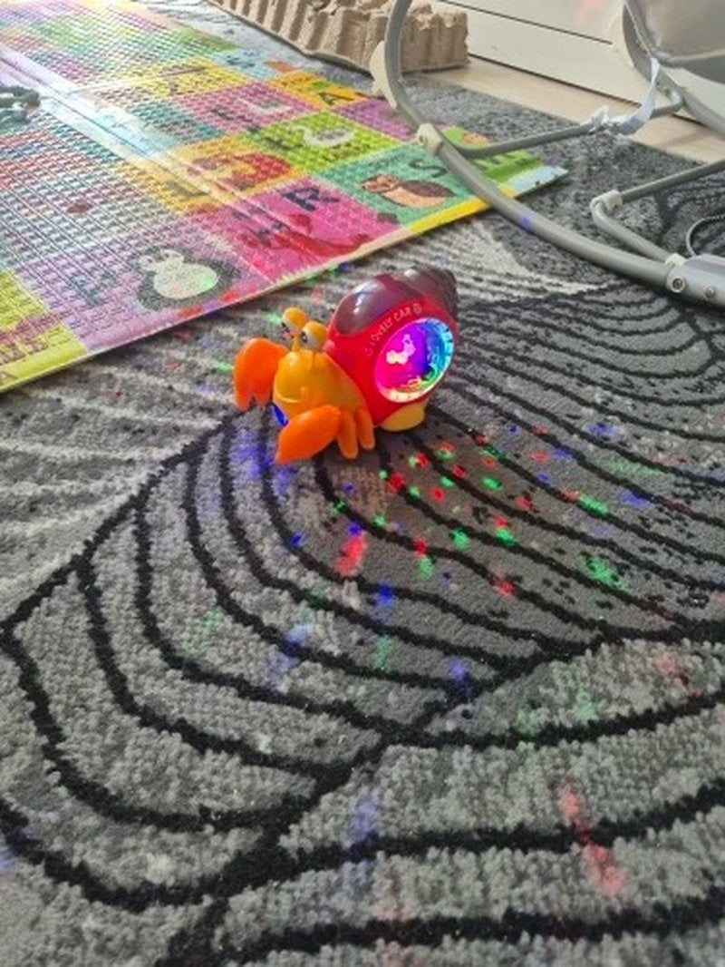 Escape Crawling Crab with Obstacles Sensors, Led Lights, Music, Safe for Ages 3+