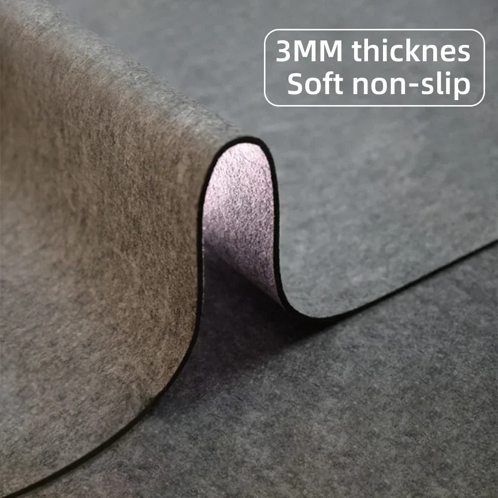 Extra Large Felt Desk Mat – Pad Protector for Office Keyboard & Mouse with Non-Slip Base, Slim Easy-to-Use Design