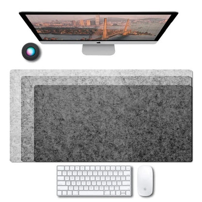 Extra Large Felt Desk Mat – Pad Protector for Office Keyboard & Mouse with Non-Slip Base, Slim Easy-to-Use Design