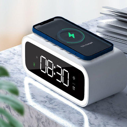 2-in-1 Alarm Clock with Wireless Charging