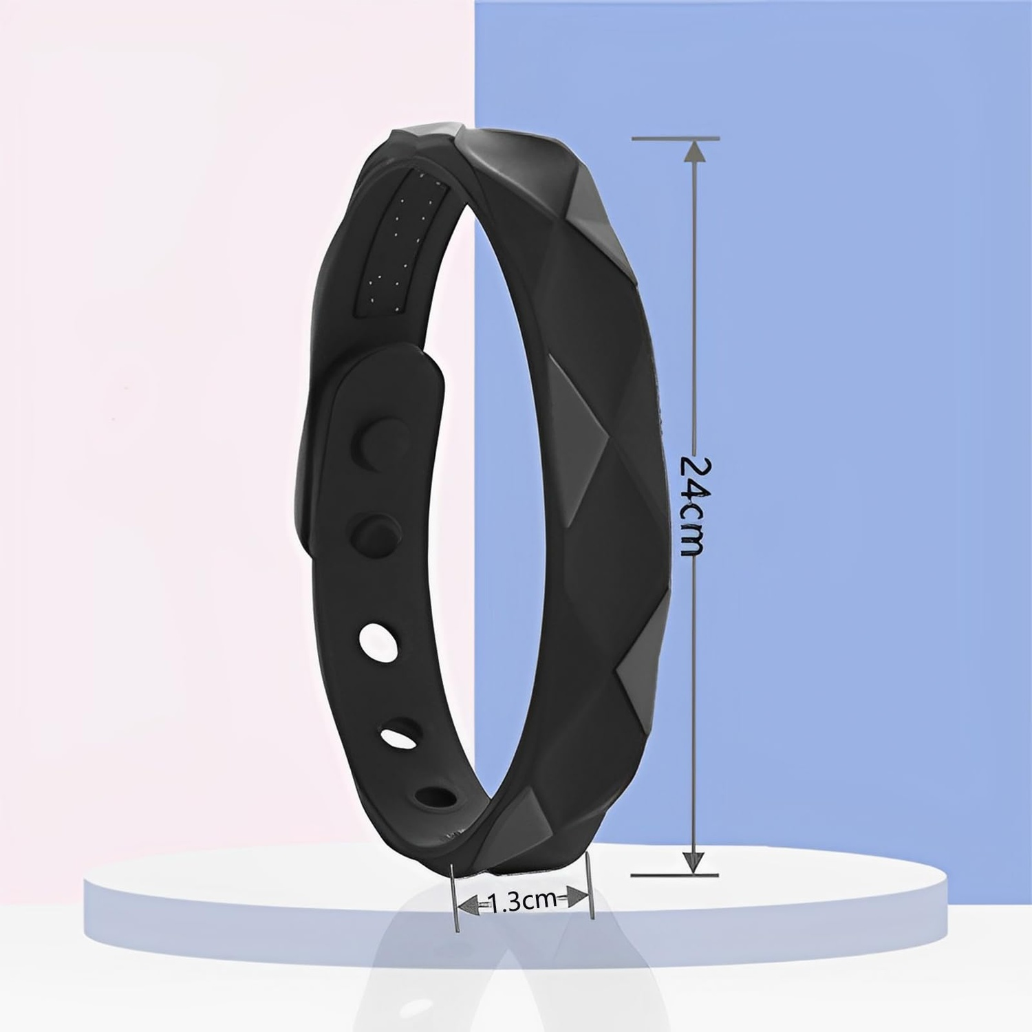 Far Infrared Anti Static Negative Ion Bracelet - Waterproof Silicone Lovers Bracelet Anti Fatigue, Sports Wristband