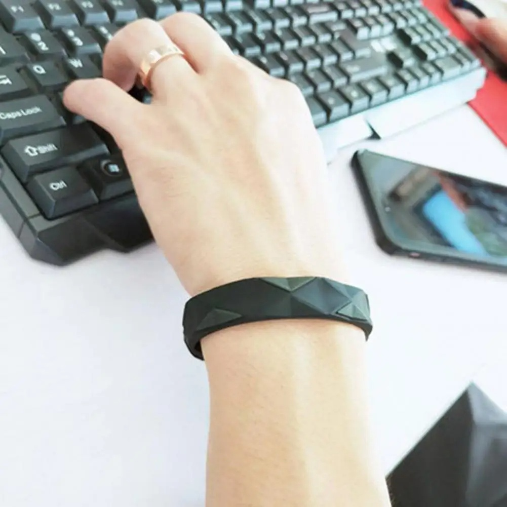 Far Infrared Anti Static Negative Ion Bracelet - Waterproof Silicone Lovers Bracelet Anti Fatigue, Sports Wristband