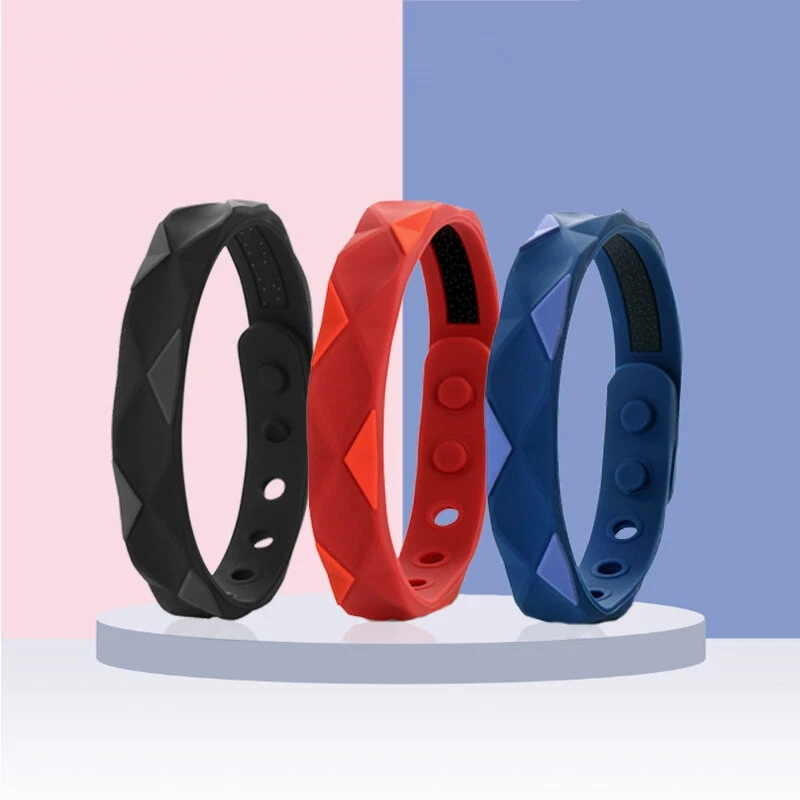 Far Infrared Anti Static Negative Ion Bracelet - Waterproof Silicone Lovers Bracelet Anti Fatigue, Sports Wristband