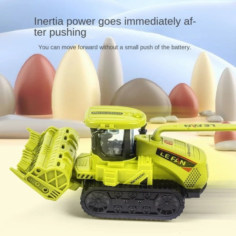 Farm Adventure Tractor Toy with Hand-Push Design, Detailed Simulation, Educational, Safe for Ages 3+
