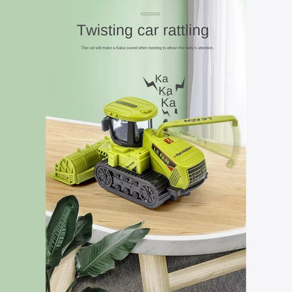 Farm Adventure Tractor Toy with Hand-Push Design, Detailed Simulation, Educational, Safe for Ages 3+