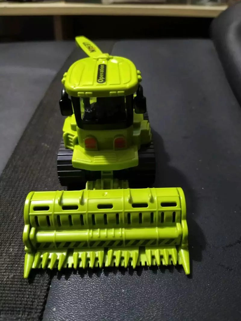 Farm Adventure Tractor Toy with Hand-Push Design, Detailed Simulation, Educational, Safe for Ages 3+