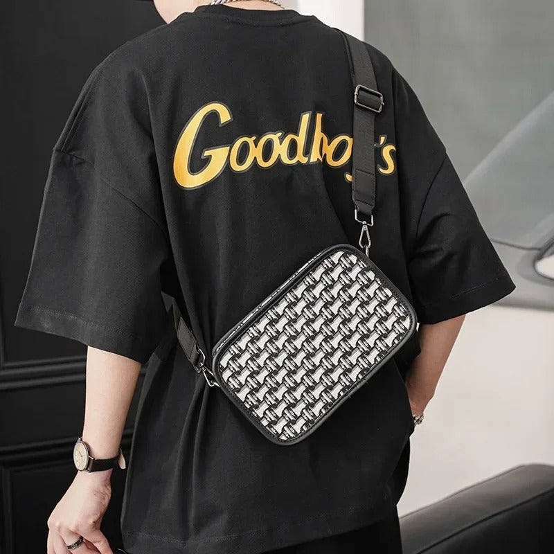 Fashion Shoulder Bag Men's Crossbody Bag Canvas Designer Sling