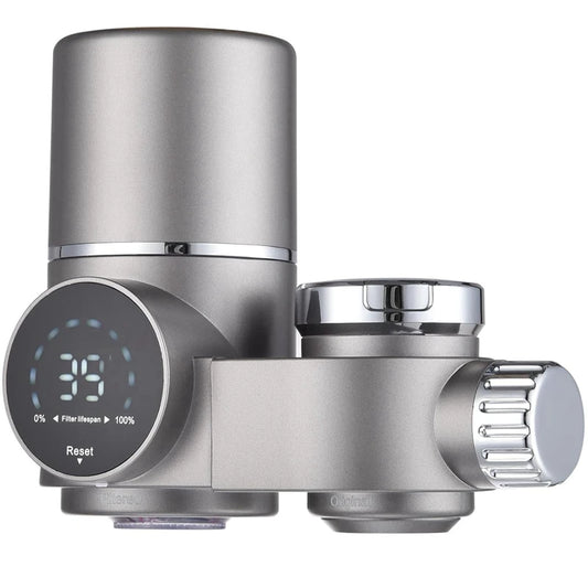 Faucet Water Filter with LED Display – Reduces Lead & Chlorine, Easy Sink Installation and UV Blue Light Sterilization