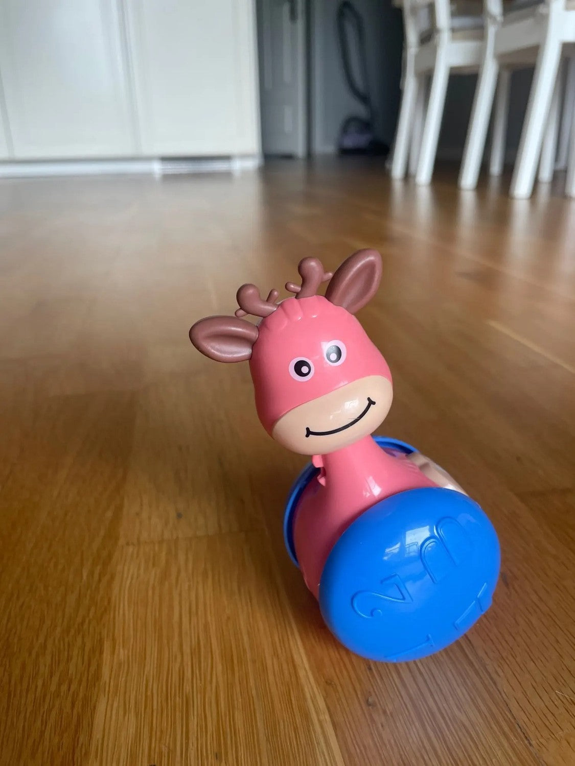 Fawn Sliding Tumbler with Cute Deer Design, Push-and-Crawl Toy, Safe for Months 1+