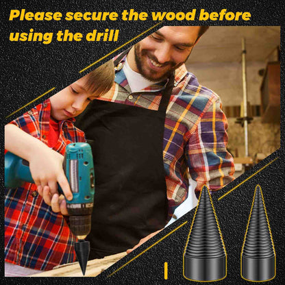 Firewood Splitter Drill Bits - Heavy Duty Firewood Drill for Splitting Wood Logs Easily